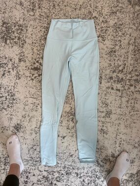 lululemon athletica Double Lined Light Blue Align Leggings